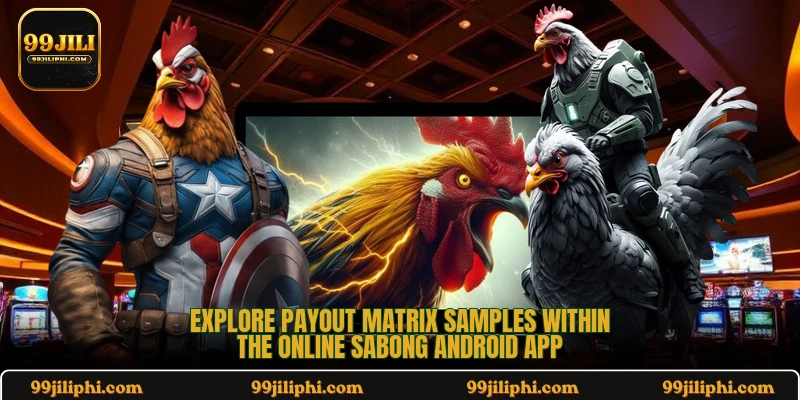 Explore payout matrix samples within the online sabong Android app