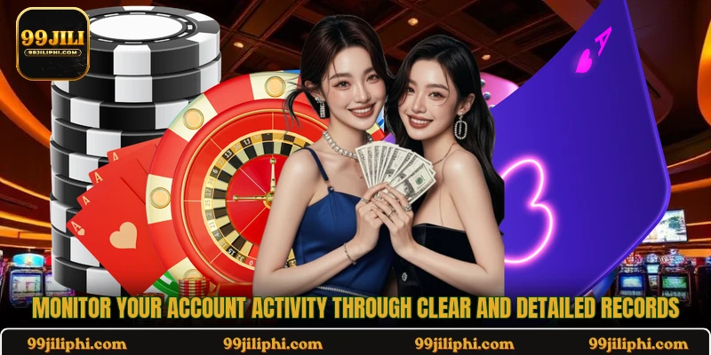 Monitor your account activity through clear and detailed records