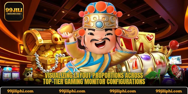 Visualizing layout proportions across top-tier gaming monitor configurations