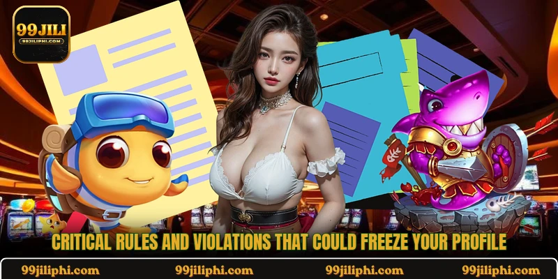Critical rules and violations that could freeze your profile