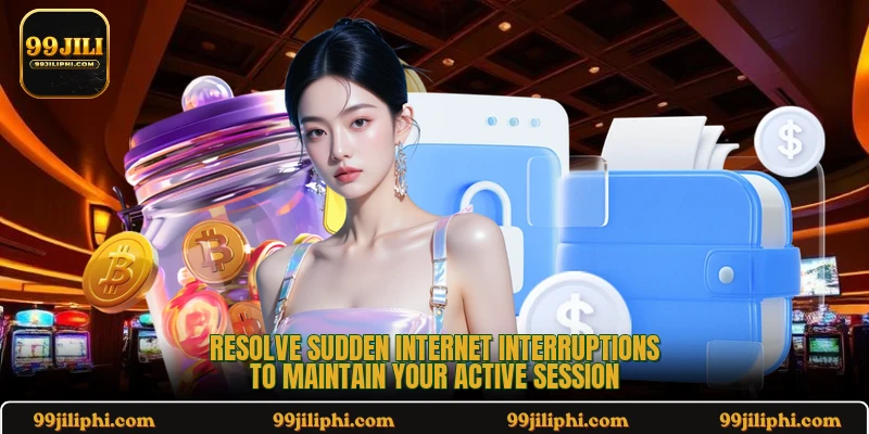 Resolve sudden internet interruptions to maintain your active session